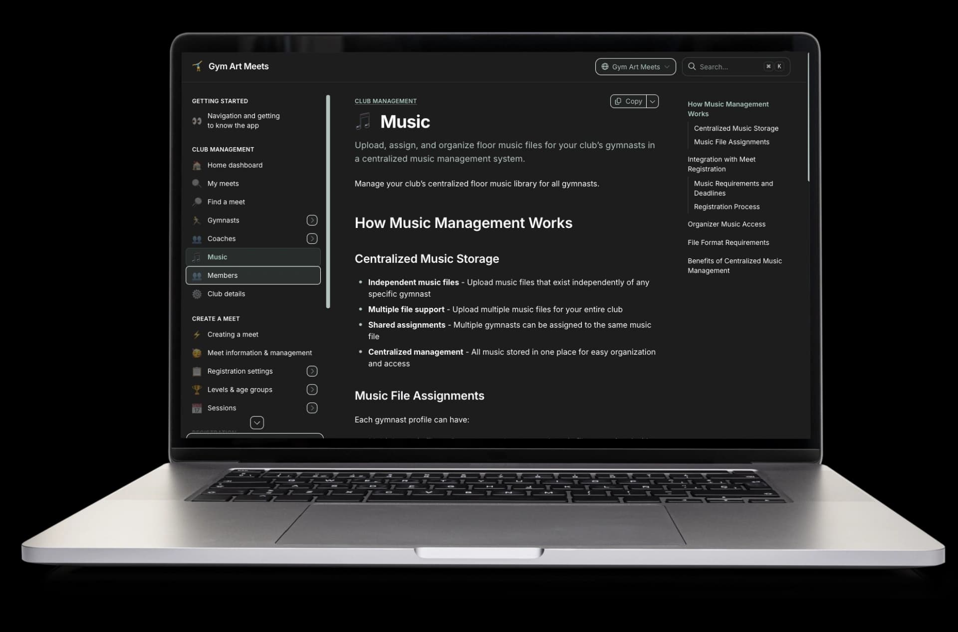 Search for specific topics