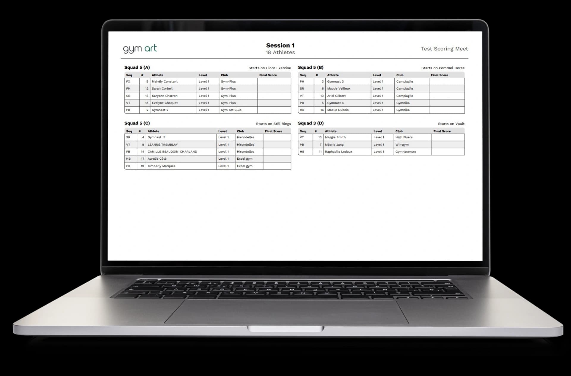 Exportez vos résultats en quelques secondes